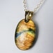 Labradorite Necklace, Labradorite Pendant with Fiery Gold and Copper Flash on a Gold Chain - Fire Glow