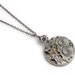 Steampunk Necklace guilloche Waltham pocket watch antique 1900s ornate engraving 15 ruby jewels antiqued silver flower with genuine pearl filigree vintage neo victorian pendant original jewelry design by Steampunk Nation 973