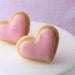 Cookie Earring - Heartthrob Butter Cookie Earrings in Sugar Pink