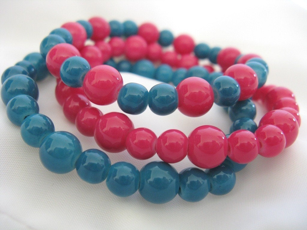 Little Girl Bead Ball Bracelets Girl Glass Ball Stack