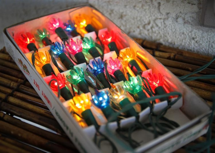 Vintage Flower Christmas Lights Excellent by nanaandcompany