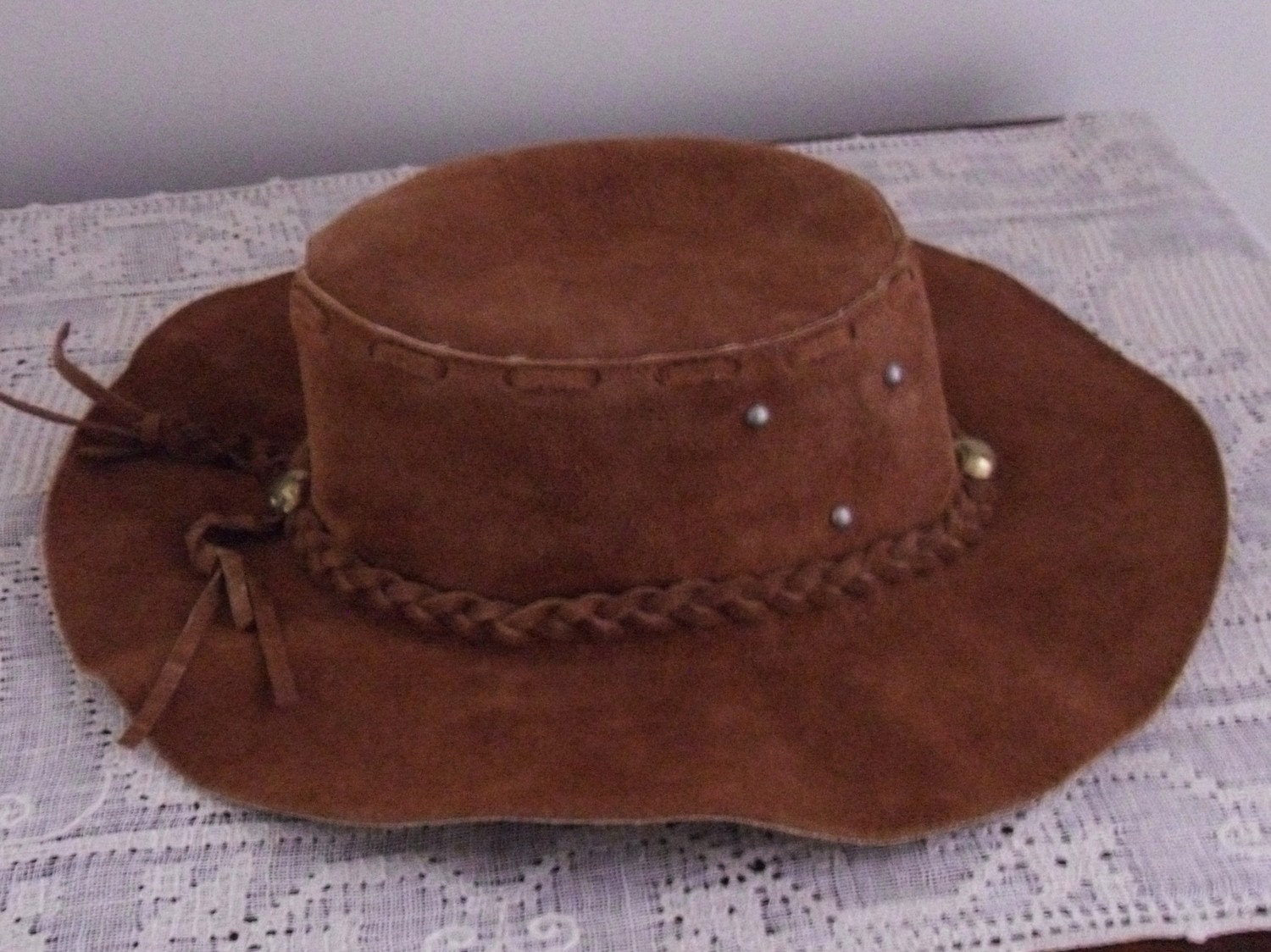 Easy Rider Vintage Suede Hippie Hat 1960s