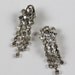 Vintage Rhinestone Made in Austria Clip On Earrings