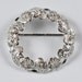 Sterling Silver German Filigree Circle Brooch