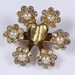 SALE Vintage Golden Pearl Heart Brooch