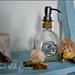 Up-Cycled Patron Bottle Soap Dispenser with Vintage Inspired Hand Painted Label - Circle