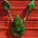 Reserved for jermeana123:) -- Sterling Silver Eilat Stone Inlay Teardrop Pendant Necklace