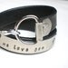 Personalized Leather Wrap Cuff...His or Hers ...