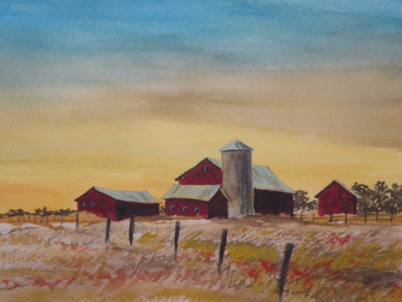 Country Farm Paintings