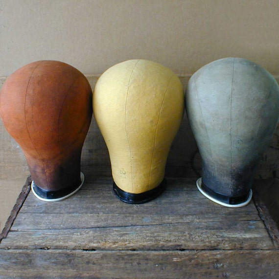 Head Hat Mold Millinery Wig Block Form Blue Gray