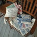 Vintage 100lb Cloth Feed Sack Spencer KELLOGG'S Linseed Oil Meal From the Barn