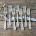 Silver Salad Forks 1917 Alpha Pattern