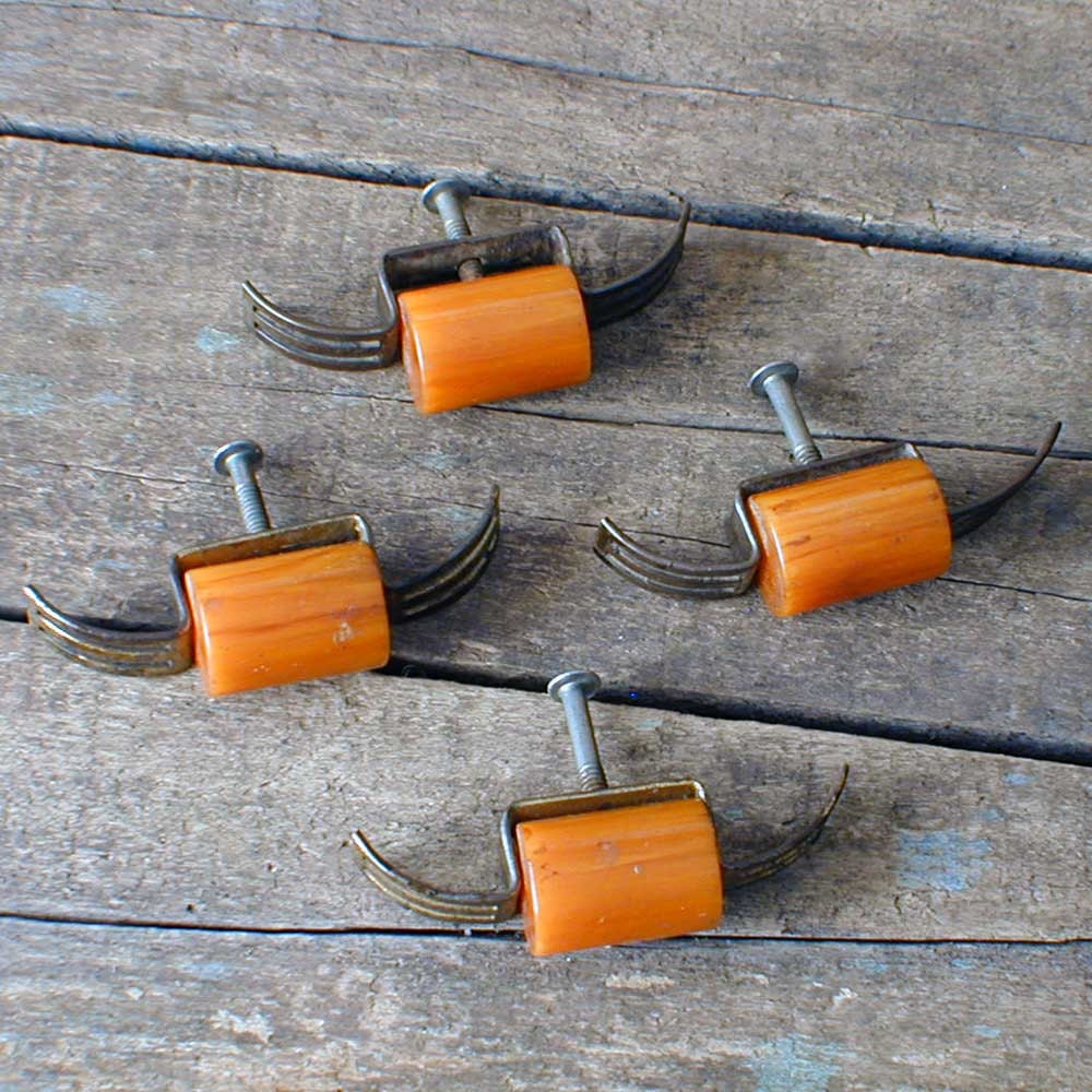 Bakelite DRESSER PULLS HANDLES Set of 4