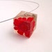 Red Orange Resin Necklace. Pressed Flower Pendant Necklace. Real Pressed Flowers - Red Orange Chrysanthemum. Orange Resin Pendant.