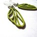 butterfly Wing Earrings, lime green, statement earrings