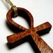 Ankh Cross Pendant / Eternal Life / Brazilian Cherry Wood