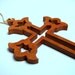 Cross / Ornament / Small Wall Hanging / Cherry Hardwood