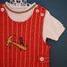 Vintage 1960s/1970s Health Tex Stantogs Two Piece Romper Set- Size 2T