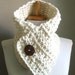 Chunky Crochet women Scarf, Men Scarf, Women Cowl, Men Cowl, Vegan Scarf, Button Winter Scarf Women, Men Winter Scarf Scarf Ready to Ship