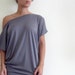 Maternity Tunic Top- Oversize Summer Maternity Grey Tunic Top