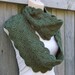 Eternity Scarf in Sage Green Crochet