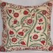 18x18 Fully handmade silk embroidery beautiful Uzbek pillow cover
