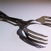 Vintage Forked Salad Tongs