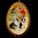 Duck Egg Boston Terriers Diorama Christmas Ornament - 1950's