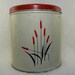 Vintage Kitchen Canister - Cattails - 1940's