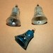 Christmas Bells Ornaments - Vintage Mercury Glass Christmas Czechoslovakia - Set of 3