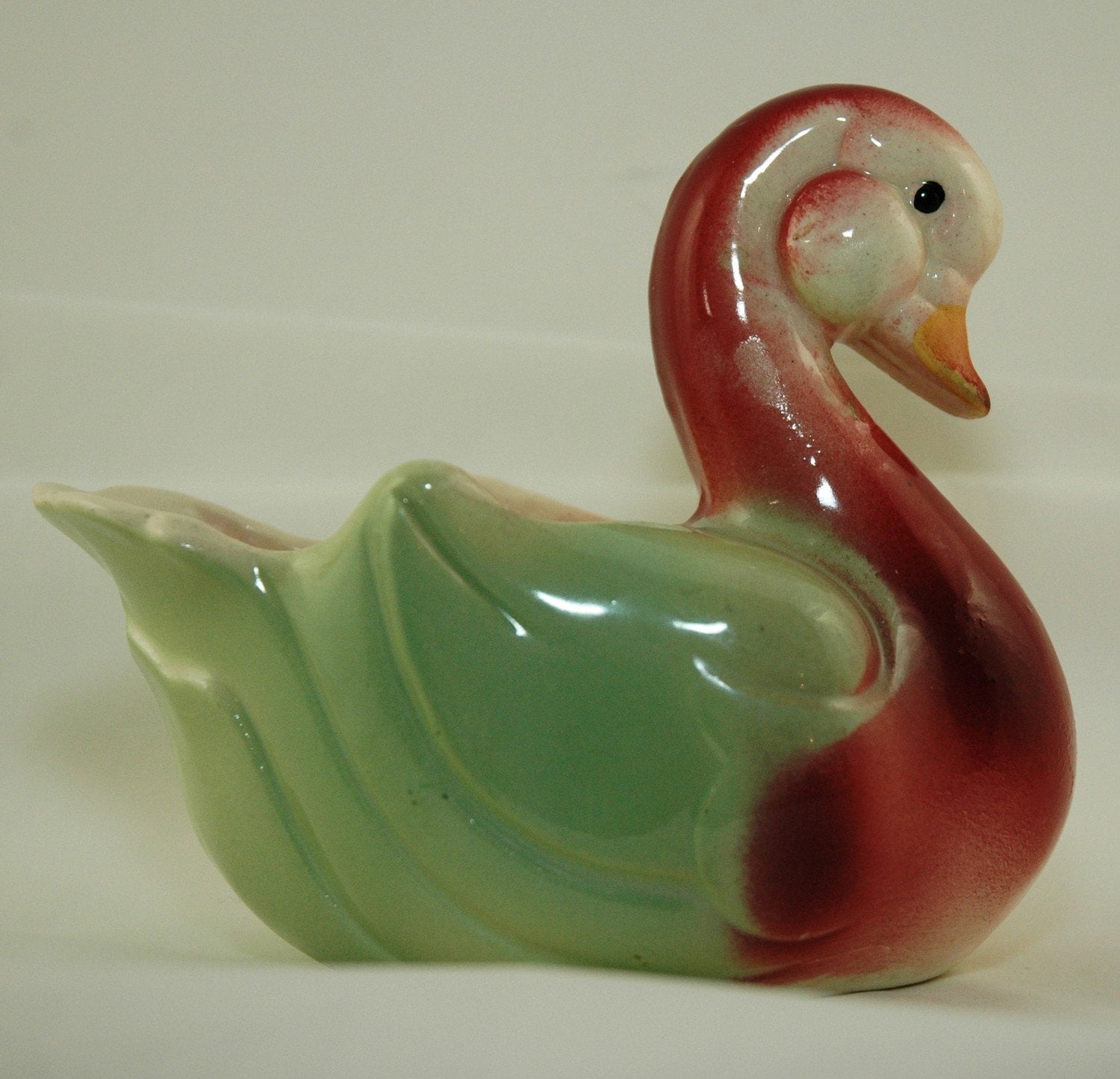 Vintage Swan Ceramic Planter Pottery by MyHeirloomCharms on Etsy