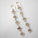Clearance Sale - Smoky Quartz Earrings - Sterling Silver Long Beaded Dangle Earrings