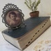 vintage Dictionary, Thorndike Barnhart Comprehensive Desk Dictionary 1951 First Edition HC. Shabby objet d'art prop. Blue spruce cloth cover