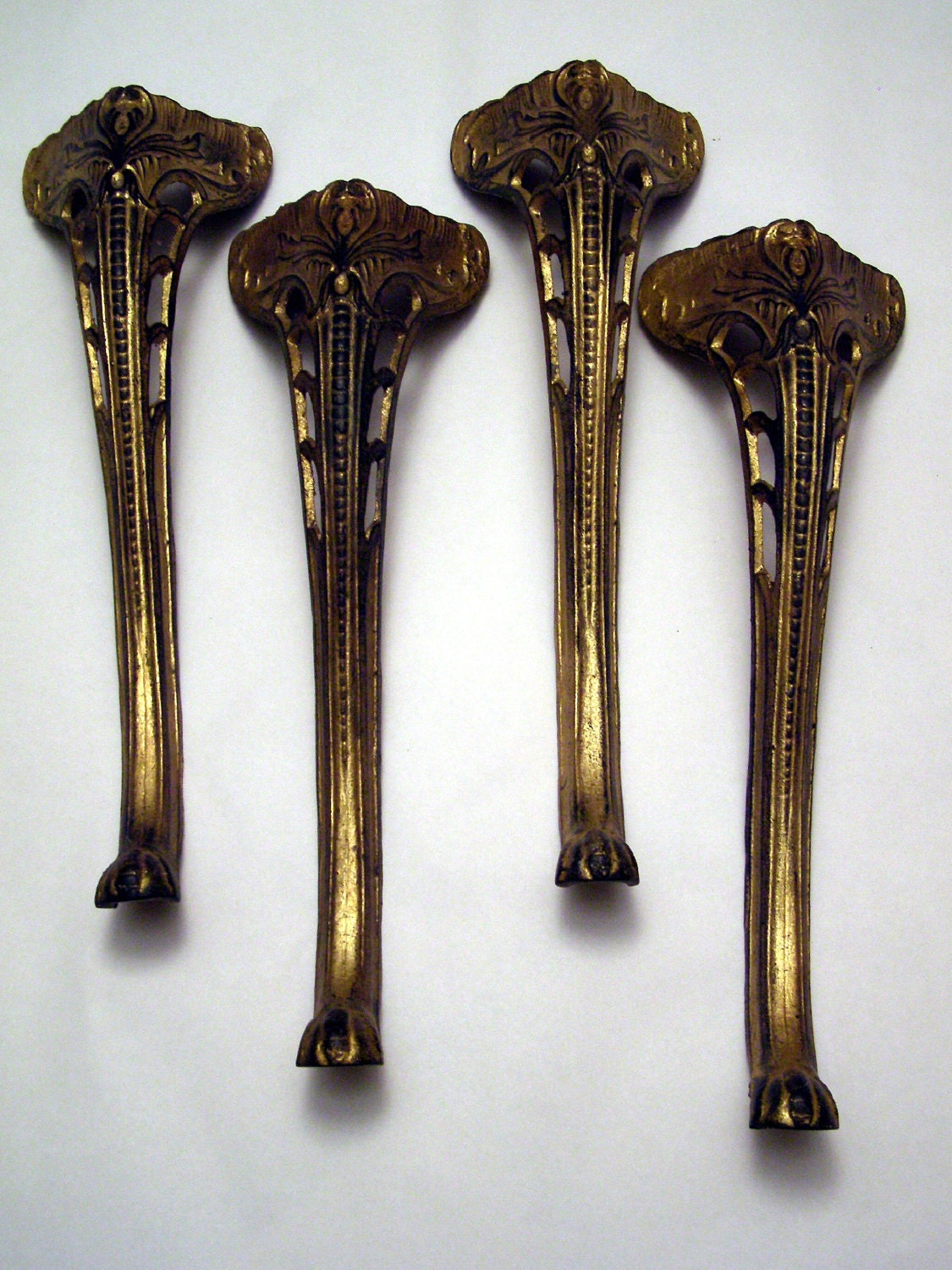 Vintage Cast Iron Cabriole legs set of four by Artswilde on Etsy