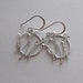SALE - Silver flower field pendant earrings - were 20 dollars, now 14 dollars