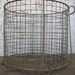 Large Vintage Industrial Wire Basket
