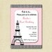 Eiffel Tower Birthday Party Invitation PRINTABLE by MommiesInk