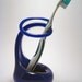 Lapis Blue Glass Toothbrush Holder