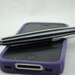 iphone stylus, ipad stylus, wood stylus, iPad iPhone Stylus Handmade, Acrlyic Black and White Stripes iPad iPhone Droid