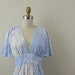 70s Empire Tie Dye Hippie Maxi Dress ..... Size Small .... Cut to Where