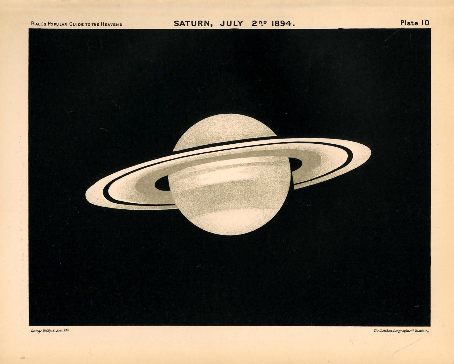 1910 saturn planet original antique celestial astronomy print 1910 saturn planet original antique celestial astronomy print
