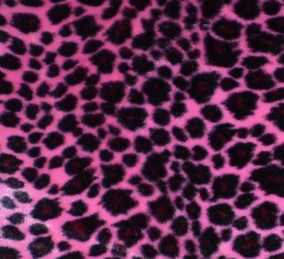 1.75y Pink Leopard Faux Fur Fabric by chelseagrrlx on Etsy