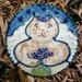 Kitty Cat Bride Spoon Rest Feline Midnight Blue Background