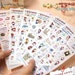 Kawaii Deco Sticker - 7 Sheets Cute Transparent Anne's Travel EUROPE Stickers