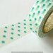 Turquoise Polka Dots Japanese Washi Tape 15mm MT