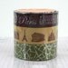 PARISIAN Decoration Paris Postmark Japanese Washi Tape Map Monuments BROWN - Set of 3