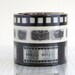 Film Camera Designs METALLIC BLACK Washi Paper Tape - Set of 3 NEW