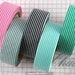 Japanese Washi Tape - All Stripes Horizontal Lines Set of 5 Pink, Grey, Black, Blue, Turquoise