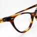 Vintage 50s Womens Tortoise Horn Rim Eyeglasses Eyewear Frame