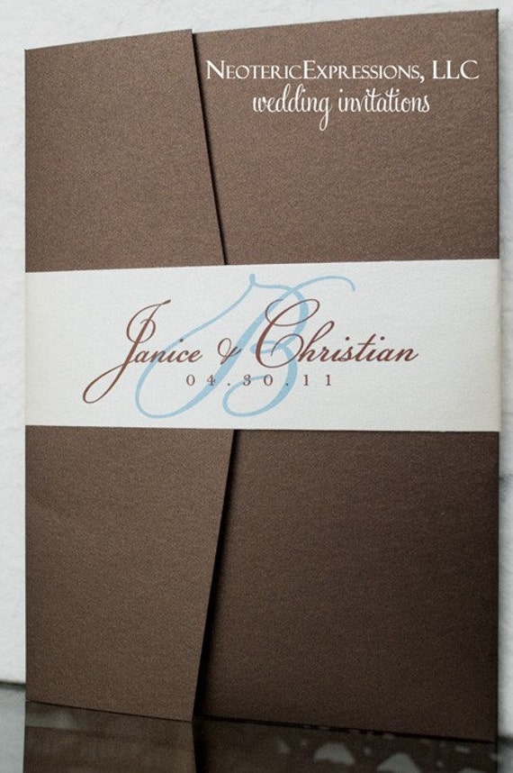 Brown Wedding Invitations 4